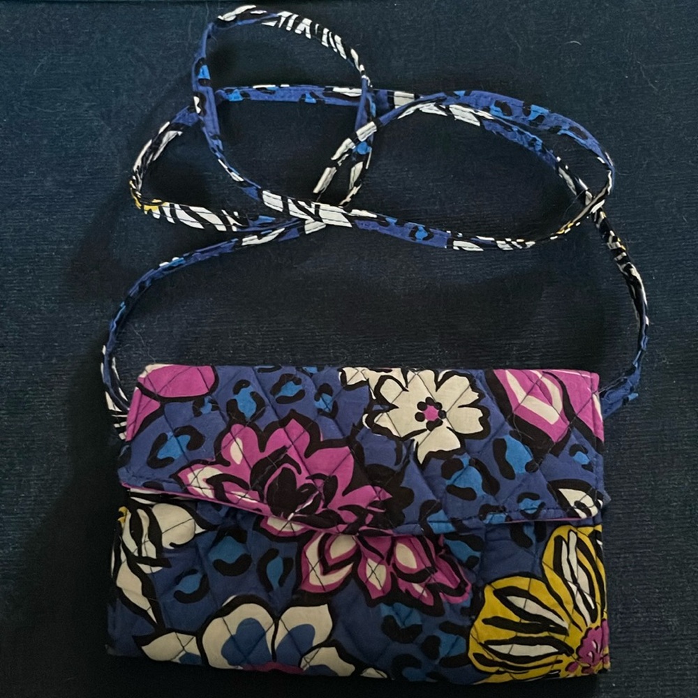 Vera Bradley crossbody wallet.